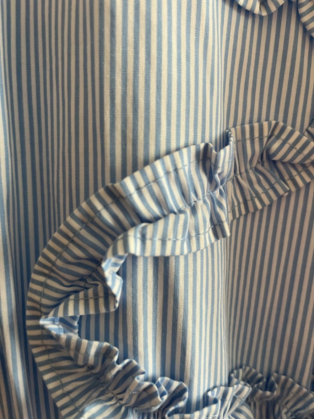 kate spade for target Light Blue Ruffle-Trim Midi Shirt Dress - Picture 4 of 4